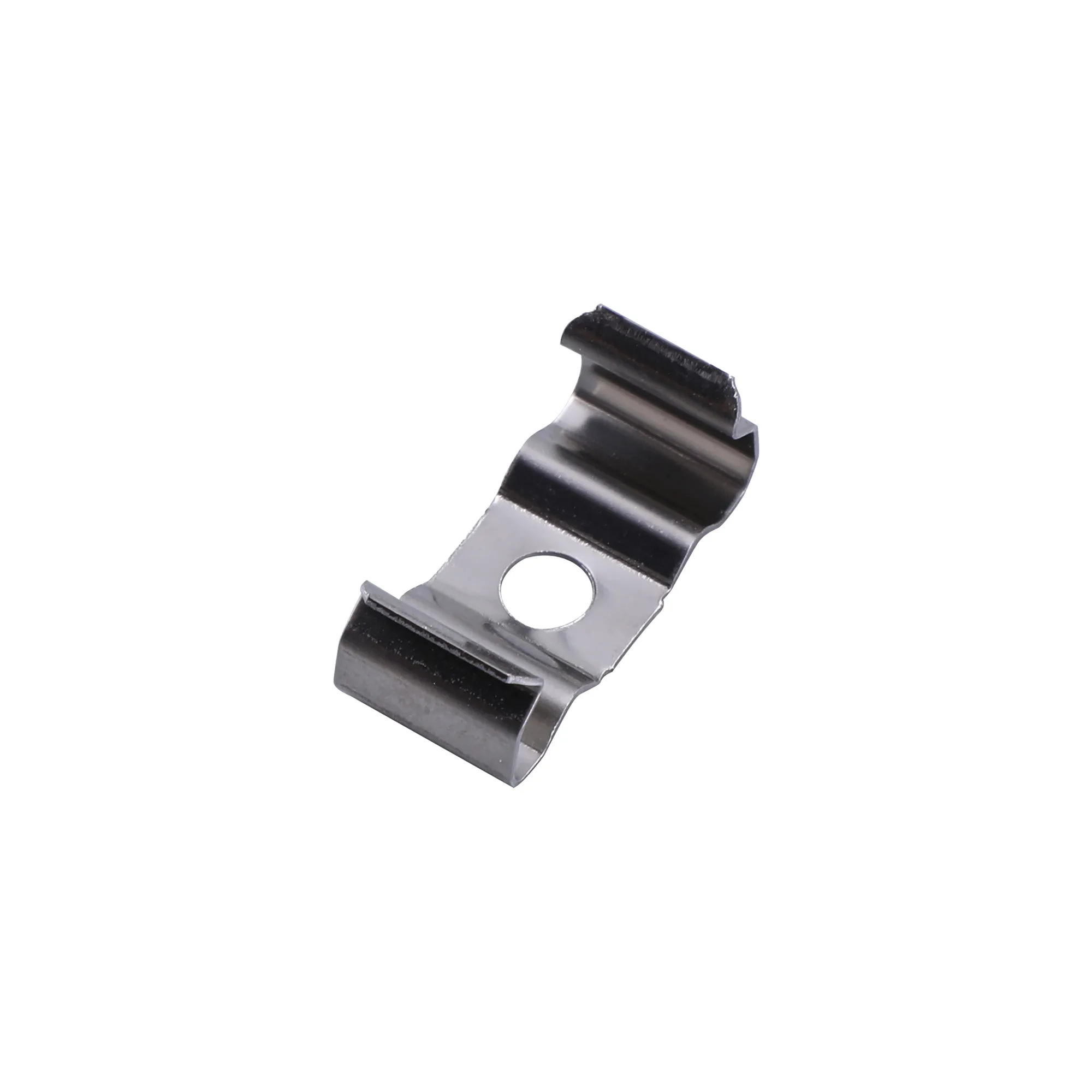 M7416  Tiras 19.9 x 8.3mm Aluminium Profile Fixing Clip With Hole (1pc) for M7407 / M7408 / M7409